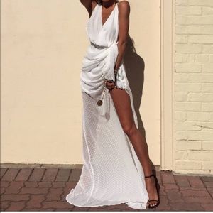 TAKE ME TO CANNES HI-LOW DRESS BY LIONESS FASHION